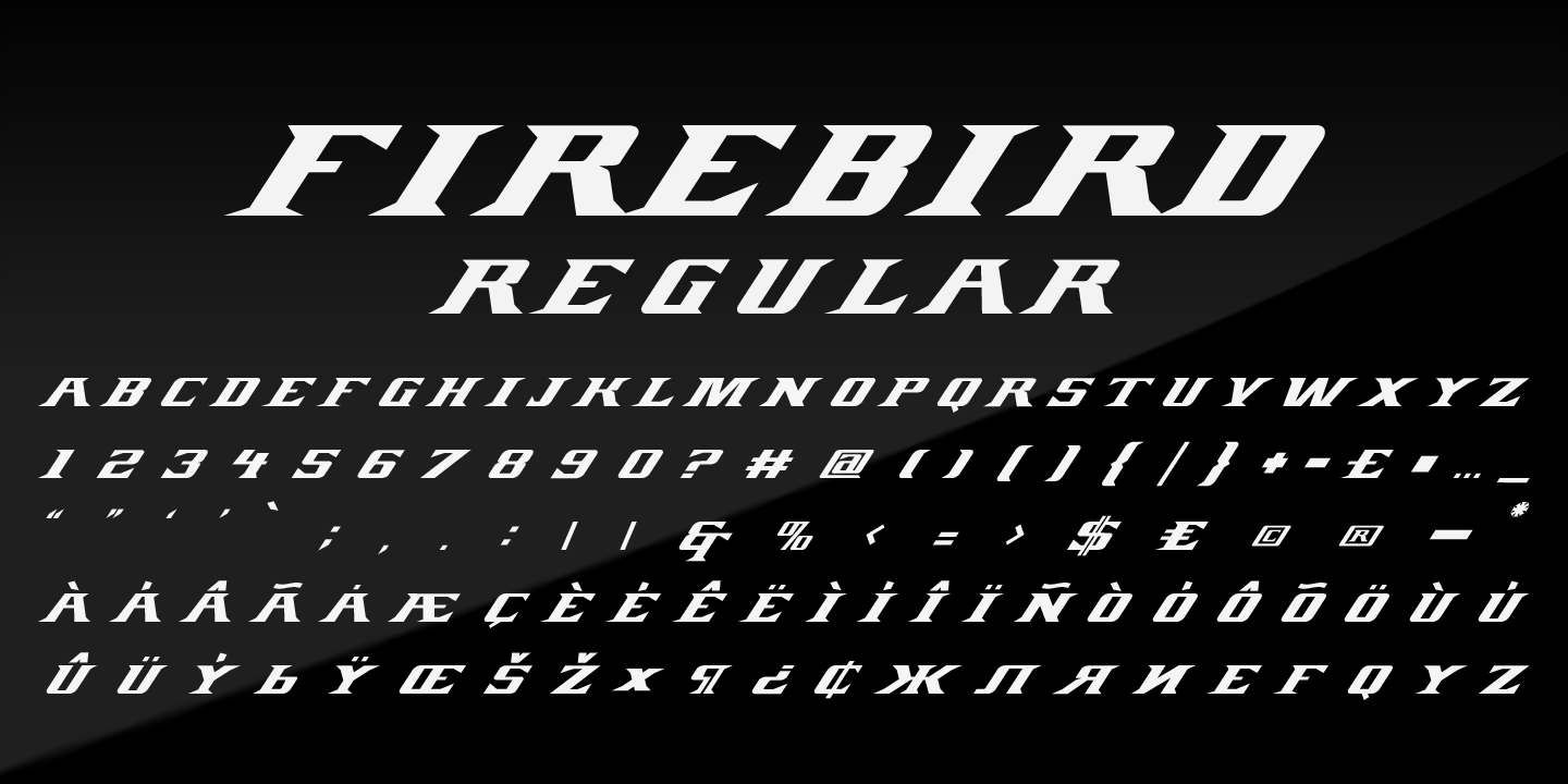 Firebird Regular Font preview